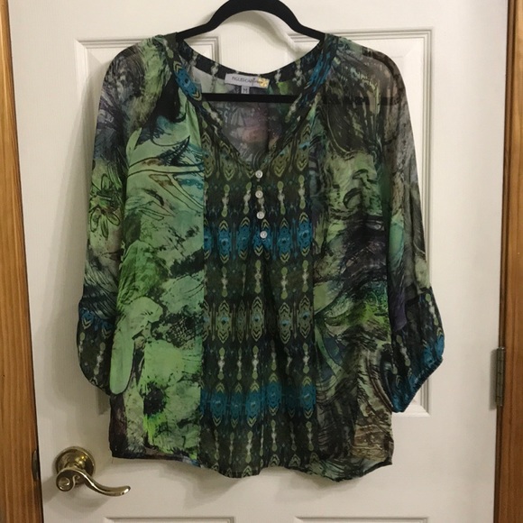 Figueroa Eflorver Tops - Vintage sheer boho blouse Size M